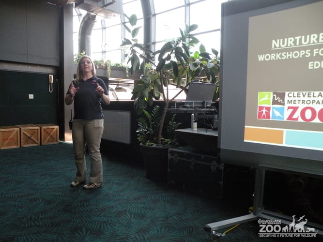 Stacey Teaching a Nurture the Wonder Class