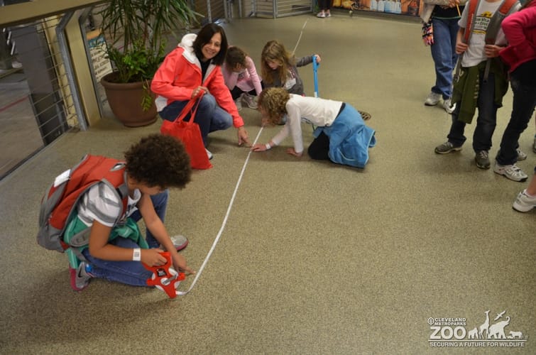 Kids Measuring during Connections to Africa Program