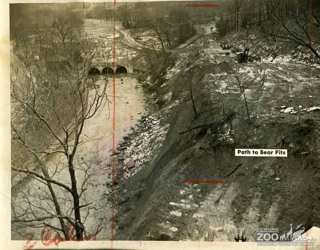 1950 - Walkway Construction Near Big Creek