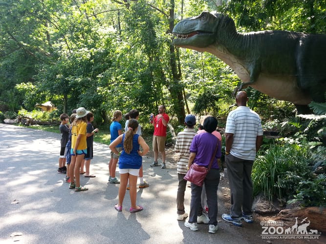 Home School Class at the Dinos Exhibit 2