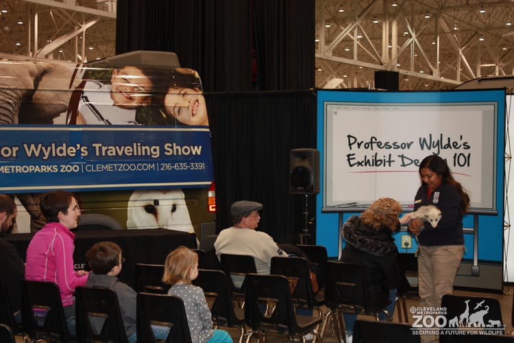 Adriana with Opossum- 2104 RV Show