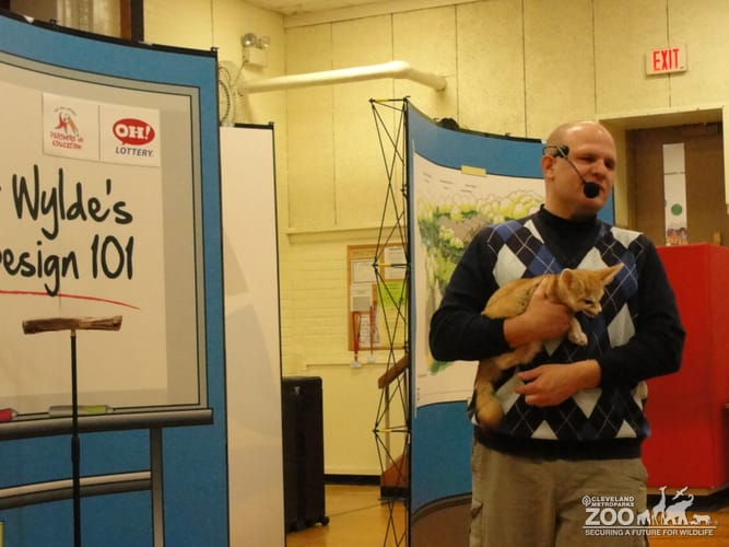 Jim Nemet with Fennec Fox - Traveling Show