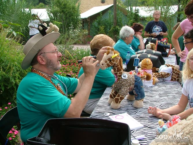 Stuffed Giraffe Check Up at Teddy Bear Day