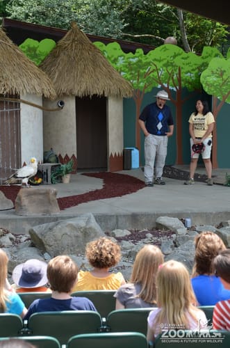 Adriana and Jim with an Egyptian Vulture